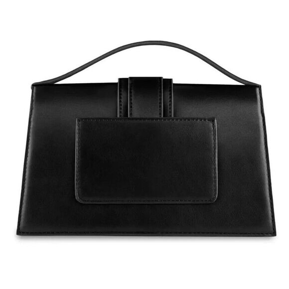 Kayla + Ava Women's Black Miranda Vegan Leather Crossbody/Shoulder Bag - Picture 6 of 7